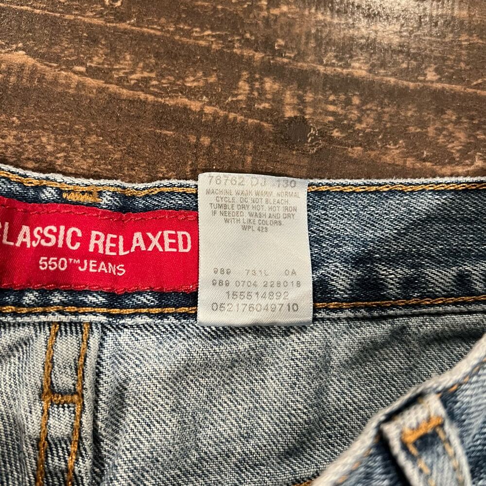 VINTAGE Levi 550 Jeans Women 10 Relaxed Fit Taper Leg Denim Y2K - Picture 7 of 7